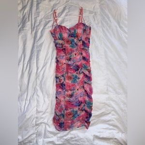 Cotton candy bodycon dress